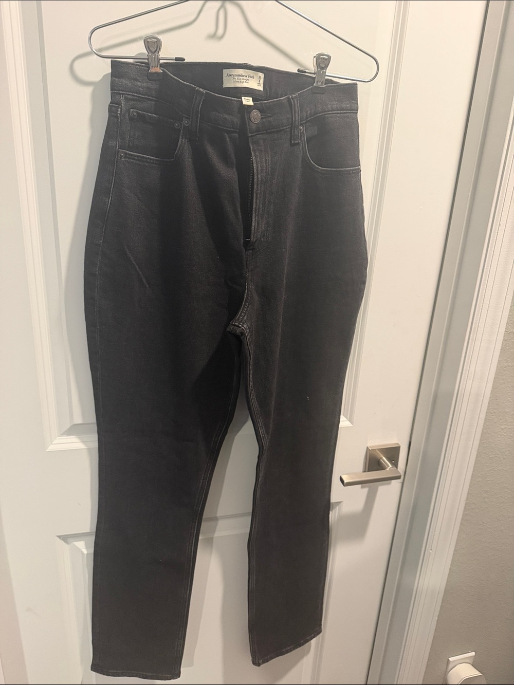 Abercrombie & Fitch Men's Black Slim Straight Jeans